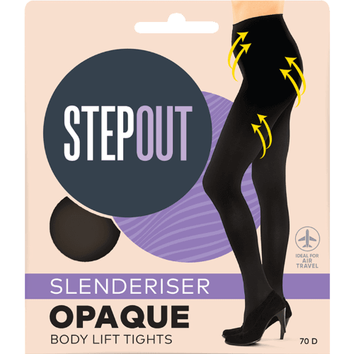 Stepout Slimming Opaque Mids Tights 70Den Black