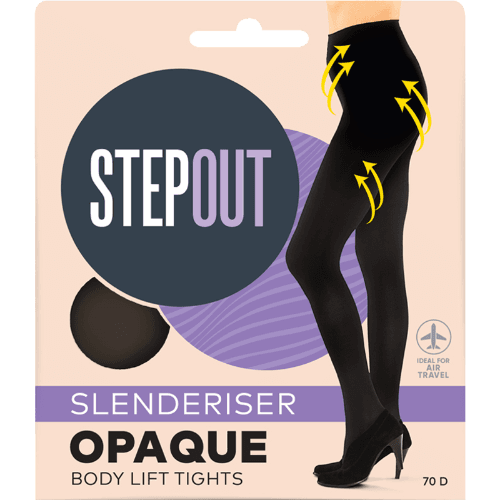 Stepout Du Jour Opaque 20 Den Slimming Tights Tall Black
