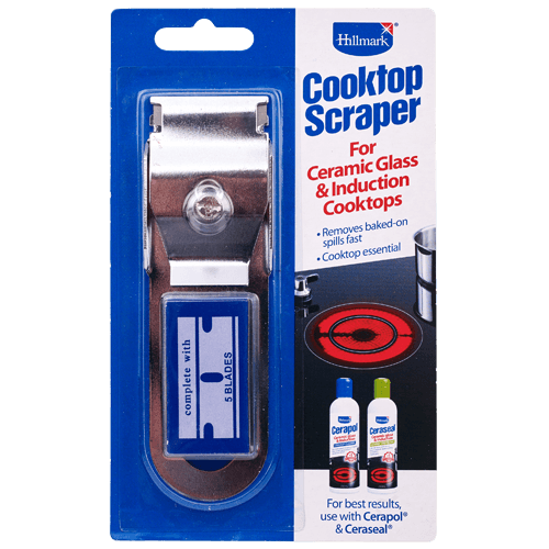 Hillmark Ceramic Cooktop Scraper With 5 Blades