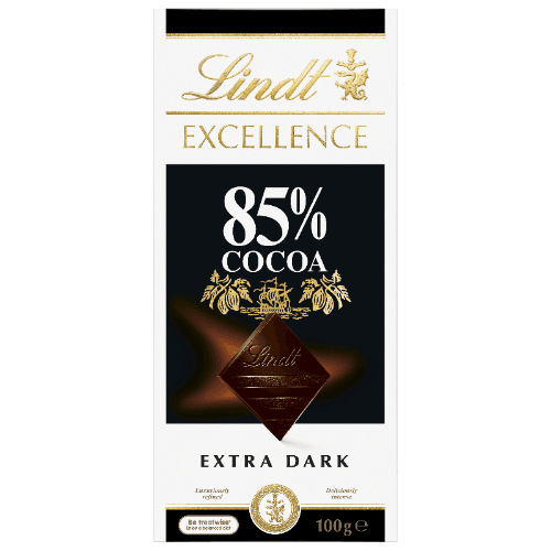 Lindt Excellence 85% Cocoa Extra Dark Chocolate Block