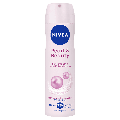 Nivea Pearl & Beauty 72Hr Protection Anti-Perspirant Deodorant Aerosol