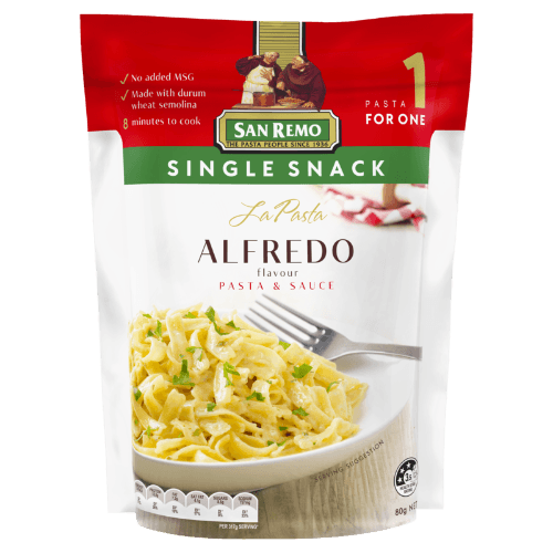 San Remo La Pasta Alfredo Pasta & Sauce Single Snack