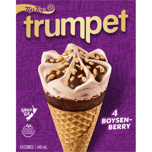 Tip Top Trumpet Boysenberry Ice Cream