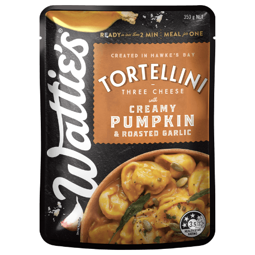 Wattie's Three Cheese With Creamy Pumpkin & Roasted Garlic Tortellini