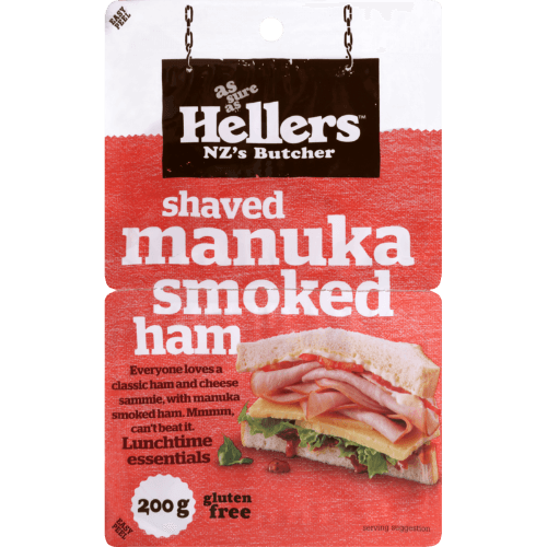 Hellers Shaved Manuka Smoked Ham