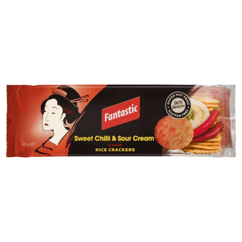 Fantastic Sweet Chilli & Sour Cream Rice Crackers 100 g
