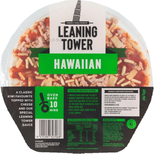 Leaning Tower Hawaiian Pizza