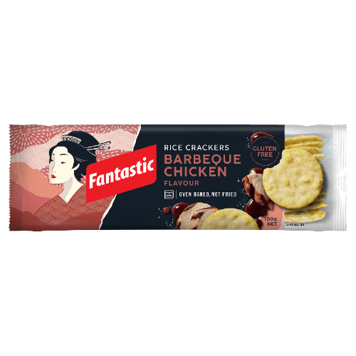 Fantastic Barbeque Chicken Rice Crackers 100 g