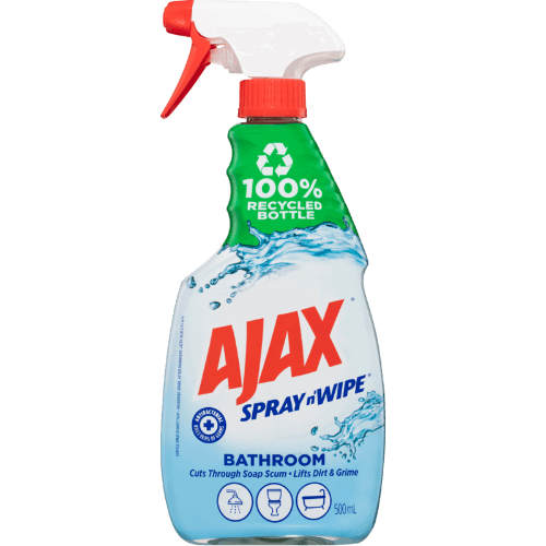 Ajax Spray n' Wipe Fresh Burst Bathroom Antibacterial Disinfectant Cleaner