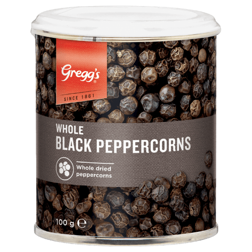Gregg's Whole Black Peppercorns 100 g