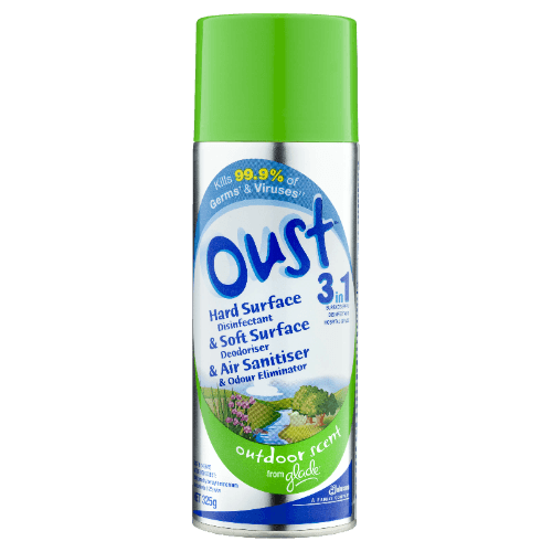 Oust Aerosol Surface Spray 3n1 Disinfectant Outdoor Scent 325 g