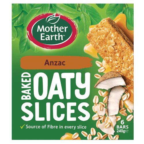 Mother Earth Anzac Baked Oaty Slices