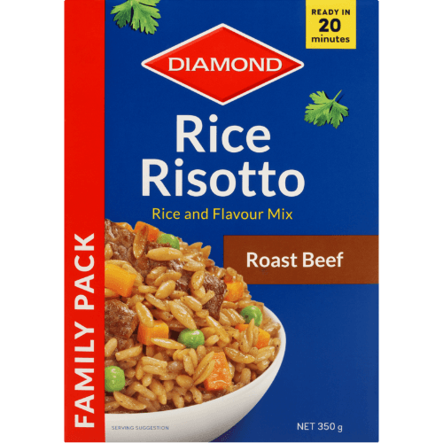 Diamond Roast Beef Rice Risotto Rice & Flavour Mix Family Pack