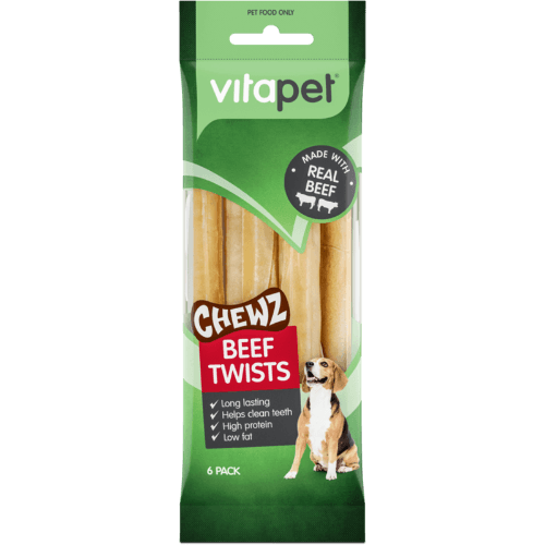 VitaPet Chewz Beef Twists Dog Treats