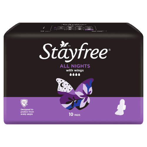 Stayfree All Nights Pads With Wings