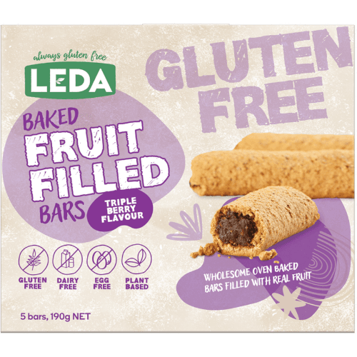 Leda Baked Fruit Filled Triple Berry Bars