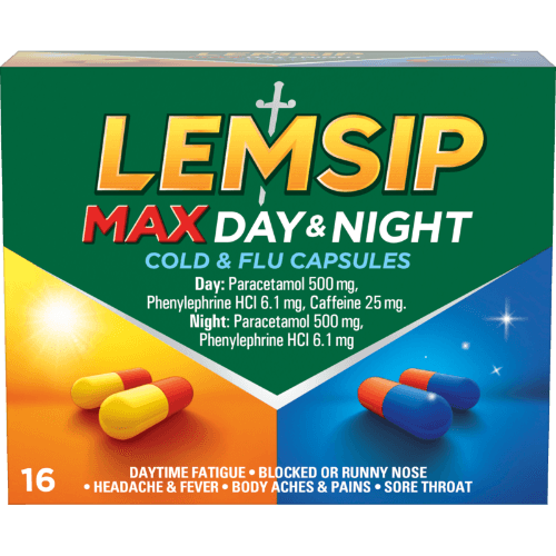 Lemsip Max Day & Night Cold & Flu Capsules