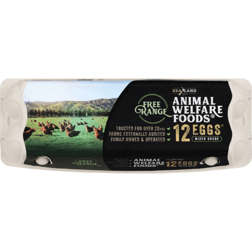 Zealand Farms Free Range Animal Welfare Foods Mixed Grade Eggs