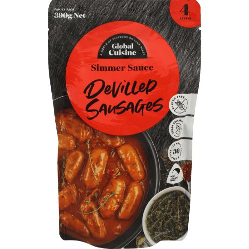 Global Cuisine Devilled Sausages Simmer Sauce