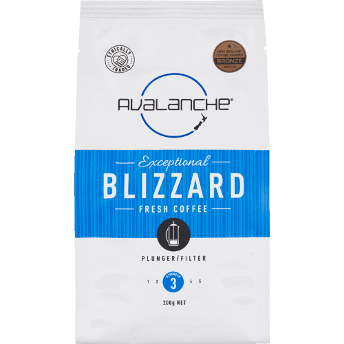 Avalanche Exceptional Fresh Blizzard Plunger/ Filter Strength 3 Coffee 200 g