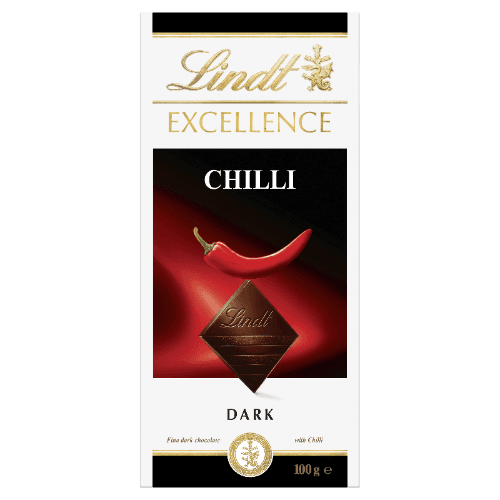 Lindt Excellence Chilli Dark Chocolate Block