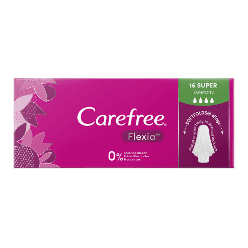 Carefree Flexia Super Tampons