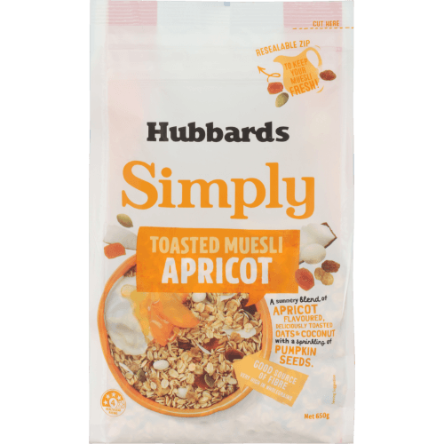 Hubbards Apricot Simply Toasted Muesli