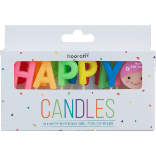 Hoorah Happy Birthday Girl Pick Candles