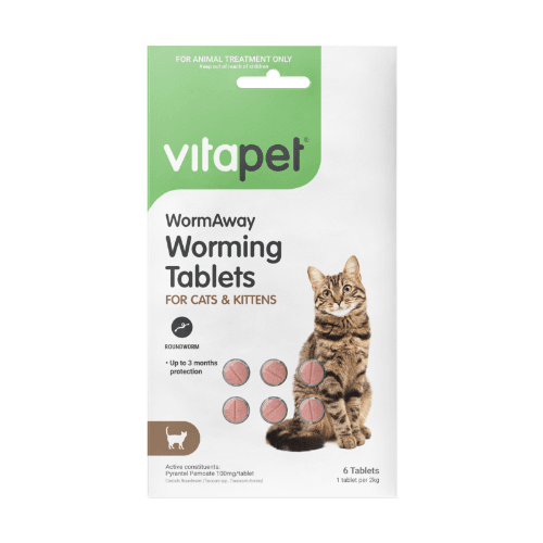 VitaPet WormAway Worming Tablets for Cats and Kittens