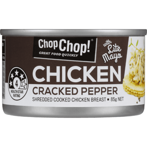 Chop Chop Cracked Pepper Shredded Cooked Chicken Breast