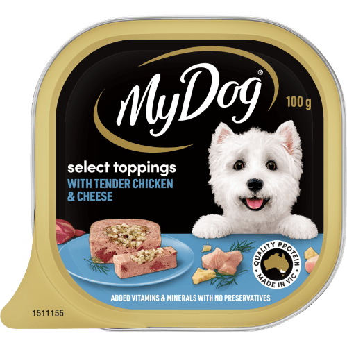 My Dog Select Toppings With Tender Chicken & Cheese Wet Dog Food