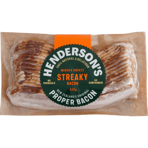 Henderson's Manuka Smoked Streaky Bacon
