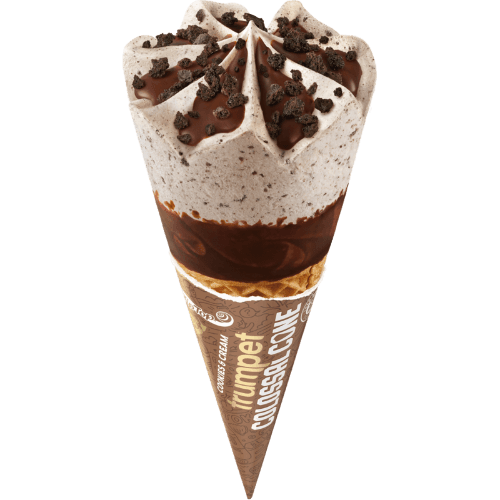 Tip Top Trumpet Colossal Cones Cookies & Cream Ice Cream