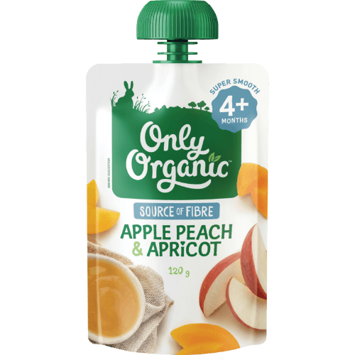 Only Organic Apple Peach & Apricot 4+ Months