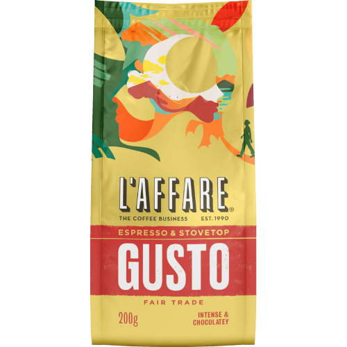L'affare Gusto Espresso & Stovetop Fair Trade Organic Coffee