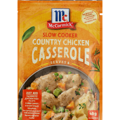 McCormick Slow Cooker Country Chicken Casserole Recipe Base
