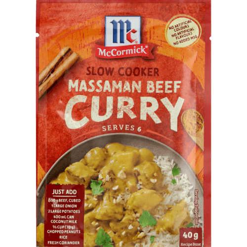 McCormick Slow Cookers Massaman Beef Curry Recipe Base