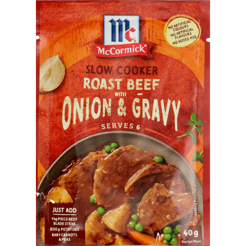 McCormick Slow Cooker Roast Beef With Onion & Gravy Recipe Base