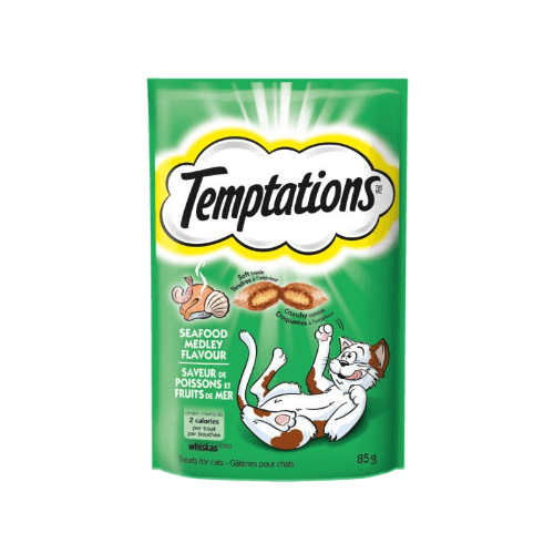 Temptations Seafood Medley Flavour Treats For Cats