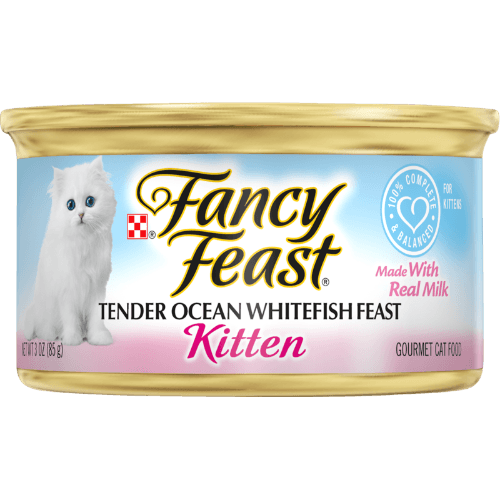 Purina Fancy Feast Kitten Tender Ocean Whitefish Feast Wet Cat Food 85 g