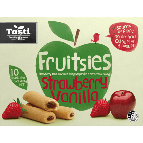 Tasti Fruitsies Strawberry Vanilla Snack Size Bars