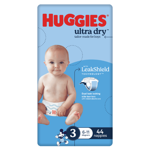 Huggies Ultra Dry Nappies For Boys Size 3 6-11kg