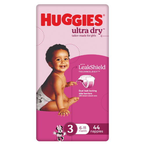 Huggies Ultra Dry Nappies For Girls Size 3 6-11kg