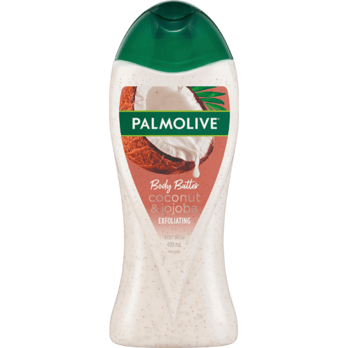 Palmolive Body Butter Coconut Scrub Exfoliating Body Wash