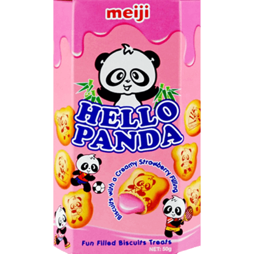 Hello Panda Strawberry Biscuits