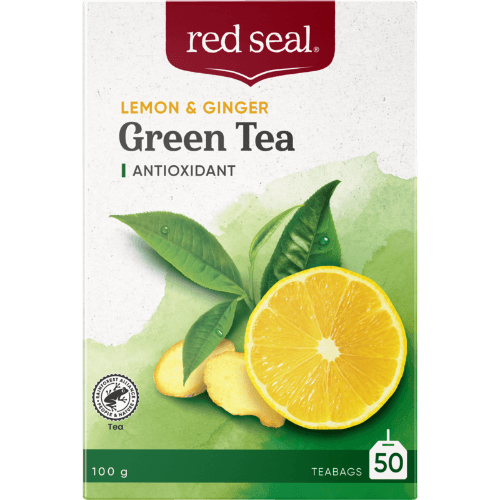 Red Seal Lemon & Ginger Green Tea Bags