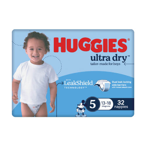 Huggies Ultra Dry Nappies For Boys Size 5 13-18 kg