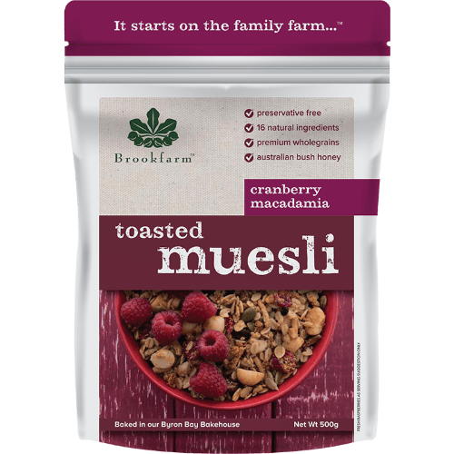 Brookfarm Macadamia Cranberry Toasted Muesli