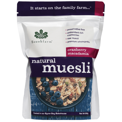 Brookfarm Macadamia Cranberry Natural Muesli