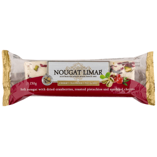 Nougat Limar Cherry Cranberry Pistachio Nougat Bar